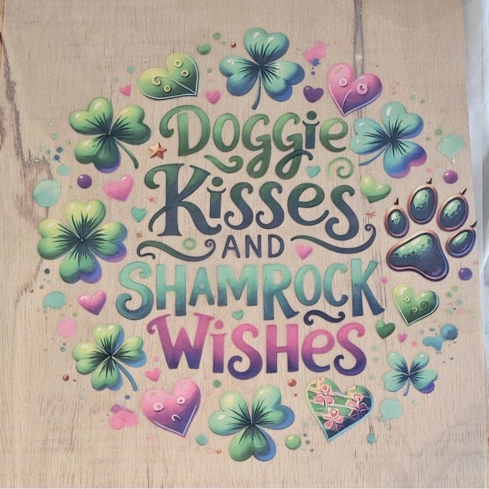Doggie Kisses and Shamrock Wishes Custom top